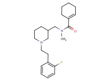 N-({1-[2-(2-fluorophenyl)ethyl]-3-piperidinyl}methyl)-N-methyl-1-cyclohexene-1-carboxamide
