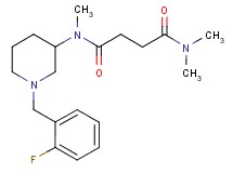 N-[1-(2-fluorobenzyl)-3-piperidinyl]-N,N',N'-trimethylsuccinamide