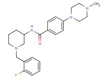 N-[1-(2-fluorobenzyl)-3-piperidinyl]-4-(4-methyl-1-piperazinyl)benzamide