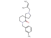 7-(3-methylbenzyl)-2-[(2E)-2-methyl-2-buten-1-yl]-2,7-diazaspiro[4.5]decan-6-one