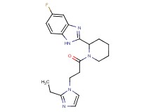 2-{1-[3-(2-ethyl-1H-imidazol-1-yl)propanoyl]-2-piperidinyl}-5-fluoro-1H-benzimidazole