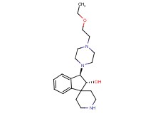 rel-(2R,3R)-3-[4-(2-ethoxyethyl)-1-piperazinyl]-2,3-dihydrospiro[indene-1,4'-piperidin]-2-ol bis(trifluoroacetate) (salt)