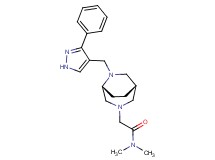 N,N-dimethyl-2-{(1S*,5R*)-6-[(3-phenyl-1H-pyrazol-4-yl)methyl]-3,6-diazabicyclo[3.2.2]non-3-yl}acetamide