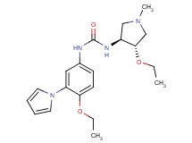 N-[(3S*,4S*)-4-ethoxy-1-methylpyrrolidin-3-yl]-N'-[4-ethoxy-3-(1H-pyrrol-1-yl)phenyl]urea