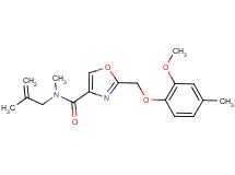 2-[(2-methoxy-4-methylphenoxy)methyl]-N-methyl-N-(2-methyl-2-propen-1-yl)-1,3-oxazole-4-carboxamide