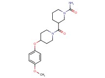3-{[4-(4-methoxyphenoxy)-1-piperidinyl]carbonyl}-1-piperidinecarboxamide