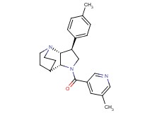 (2R*,3S*,6R*)-3-(4-methylphenyl)-5-[(5-methyl-3-pyridinyl)carbonyl]-1,5-diazatricyclo[5.2.2.0~2,6~]undecane