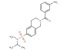 N-isopropyl-N-methyl-2-(3-methylbenzoyl)-1,2,3,4-tetrahydroisoquinoline-6-sulfonamide