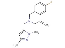 N-[(1,3-dimethyl-1H-pyrazol-5-yl)methyl]-N-(4-fluorobenzyl)prop-2-en-1-amine