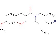 N-butyl-7-methoxy-N-(pyridin-4-ylmethyl)chromane-3-carboxamide