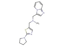 (imidazo[1,2-a]pyridin-3-ylmethyl)methyl[(2-pyrrolidin-1-yl-1,3-thiazol-5-yl)methyl]amine