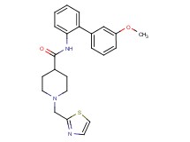 N-(3'-methoxy-2-biphenylyl)-1-(1,3-thiazol-2-ylmethyl)-4-piperidinecarboxamide