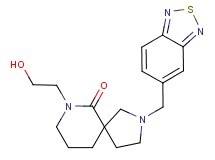 2-(2,1,3-benzothiadiazol-5-ylmethyl)-7-(2-hydroxyethyl)-2,7-diazaspiro[4.5]decan-6-one