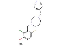 1-(2-chloro-6-fluoro-3-methoxybenzyl)-4-(pyridin-4-ylmethyl)-1,4-diazepane