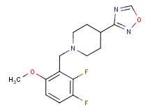 1-(2,3-difluoro-6-methoxybenzyl)-4-(1,2,4-oxadiazol-3-yl)piperidine