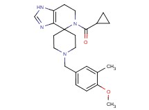 5-(cyclopropylcarbonyl)-1'-(4-methoxy-3-methylbenzyl)-1,5,6,7-tetrahydrospiro[imidazo[4,5-c]pyridine-4,4'-piperidine]