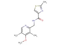 N-[(4-methoxy-3,5-dimethylpyridin-2-yl)methyl]-2-methyl-1,3-thiazole-4-carboxamide