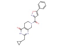 2-(cyclopropylmethyl)-7-[(5-phenyl-3-isoxazolyl)carbonyl]-5,6,7,8-tetrahydropyrido[3,4-d]pyrimidin-4(3H)-one
