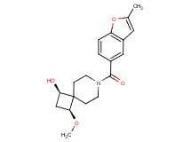 (1R*,3S*)-3-methoxy-7-[(2-methyl-1-benzofuran-5-yl)carbonyl]-7-azaspiro[3.5]nonan-1-ol