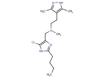 N-[(2-butyl-5-chloro-1H-imidazol-4-yl)methyl]-2-(3,5-dimethyl-1H-pyrazol-4-yl)-N-methylethanamine