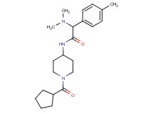 N-[1-(cyclopentylcarbonyl)-4-piperidinyl]-2-(dimethylamino)-2-(4-methylphenyl)acetamide