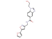 N-{[5-(2-furyl)isoxazol-3-yl]methyl}-1-(2-hydroxyethyl)-1H-benzimidazole-5-carboxamide