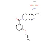 N-({7-[3-(allyloxy)benzoyl]-3-methyl-5,6,7,8-tetrahydro-2,7-naphthyridin-4-yl}methyl)methanesulfonamide