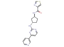 N-((1S*,3S*)-3-{[4-(3-pyridinyl)-2-pyrimidinyl]amino}cyclopentyl)-1,3-thiazole-4-carboxamide