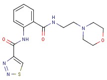 N-(2-{[(2-morpholin-4-ylethyl)amino]carbonyl}phenyl)-1,2,3-thiadiazole-4-carboxamide