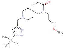 9-[(5-tert-butyl-1H-pyrazol-3-yl)methyl]-2-(3-methoxypropyl)-2,9-diazaspiro[5.5]undecan-3-one