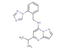 5-isopropyl-N-[2-(1H-1,2,4-triazol-1-yl)benzyl]pyrazolo[1,5-a]pyrimidin-7-amine