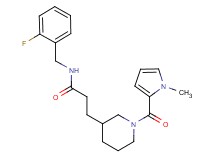N-(2-fluorobenzyl)-3-{1-[(1-methyl-1H-pyrrol-2-yl)carbonyl]piperidin-3-yl}propanamide