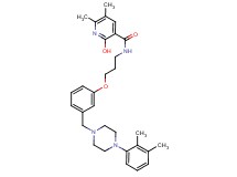 N-[3-(3-{[4-(2,3-dimethylphenyl)-1-piperazinyl]methyl}phenoxy)propyl]-2-hydroxy-5,6-dimethylnicotinamide
