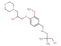 3-({4-[2-hydroxy-3-(4-thiomorpholinyl)propoxy]-3-methoxybenzyl}amino)-2,2-dimethyl-1-propanol