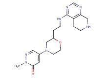 2-methyl-5-{2-[2-(5,6,7,8-tetrahydropyrido[3,4-d]pyrimidin-4-ylamino)ethyl]morpholin-4-yl}pyridazin-3(2H)-one