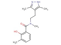 N-[2-(3,5-dimethyl-1H-pyrazol-4-yl)ethyl]-2-hydroxy-N,3-dimethylbenzamide