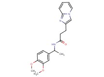 N-[1-(3,4-dimethoxyphenyl)ethyl]-3-imidazo[1,2-a]pyridin-2-ylpropanamide