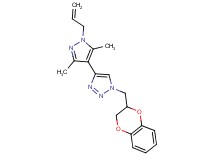 4-(1-allyl-3,5-dimethyl-1H-pyrazol-4-yl)-1-(2,3-dihydro-1,4-benzodioxin-2-ylmethyl)-1H-1,2,3-triazole