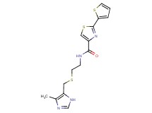 N-(2-{[(4-methyl-1H-imidazol-5-yl)methyl]thio}ethyl)-2-(2-thienyl)-1,3-thiazole-4-carboxamide
