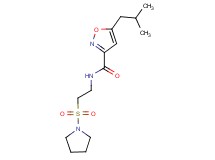 5-isobutyl-N-[2-(pyrrolidin-1-ylsulfonyl)ethyl]isoxazole-3-carboxamide