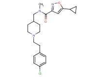 N-({1-[2-(4-chlorophenyl)ethyl]-4-piperidinyl}methyl)-5-cyclopropyl-N-methyl-3-isoxazolecarboxamide