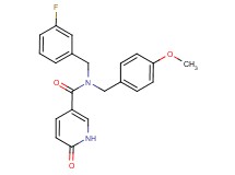 N-(3-fluorobenzyl)-N-(4-methoxybenzyl)-6-oxo-1,6-dihydropyridine-3-carboxamide
