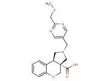 (3aR*,9bR*)-2-{[2-(methoxymethyl)pyrimidin-5-yl]methyl}-1,2,3,9b-tetrahydrochromeno[3,4-c]pyrrole-3a(4H)-carboxylic acid