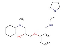 1-[cyclohexyl(methyl)amino]-3-[2-({[2-(1-pyrrolidinyl)ethyl]amino}methyl)phenoxy]-2-propanol