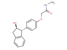 2-{4-[(1R*,2R*)-2-hydroxy-2,3-dihydro-1H-inden-1-yl]phenoxy}-N-methylacetamide