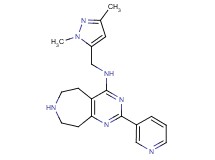 N-[(1,3-dimethyl-1H-pyrazol-5-yl)methyl]-2-(3-pyridinyl)-6,7,8,9-tetrahydro-5H-pyrimido[4,5-d]azepin-4-amine hydrochloride