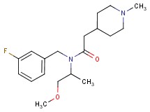 N-(3-fluorobenzyl)-N-(2-methoxy-1-methylethyl)-2-(1-methylpiperidin-4-yl)acetamide