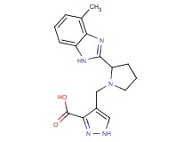 4-{[2-(4-methyl-1H-benzimidazol-2-yl)pyrrolidin-1-yl]methyl}-1H-pyrazole-3-carboxylic acid
