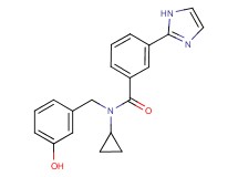 N-cyclopropyl-N-(3-hydroxybenzyl)-3-(1H-imidazol-2-yl)benzamide