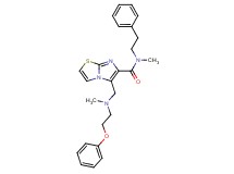 N-methyl-5-{[methyl(2-phenoxyethyl)amino]methyl}-N-(2-phenylethyl)imidazo[2,1-b][1,3]thiazole-6-carboxamide